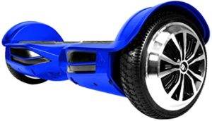 Swagtron T3 Premium Hoverboard Version 2 - Bluetooth Speaker & Lights, Personalize Experience w/Android/iOS App (Blue)